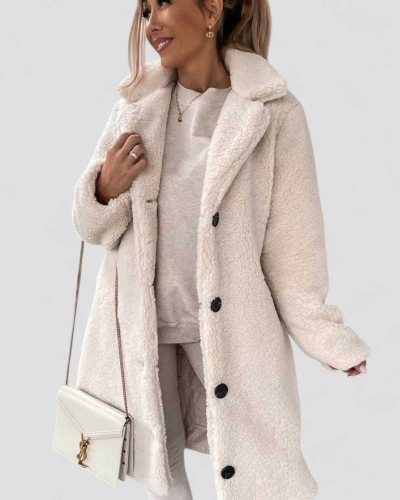 VogeLuxe | Women’s Fuzzy Teddy Coat