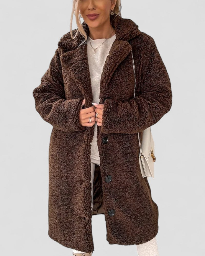 VogeLuxe | Women’s Fuzzy Teddy Coat