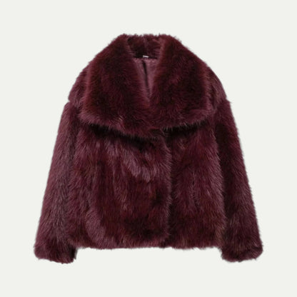 Women Faux Fur Cropped Jacket 2