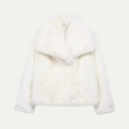 Women Faux Fur Cropped Jacket 3