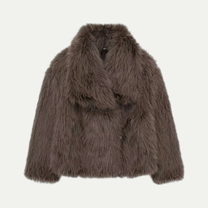 Women Faux Fur Cropped Jacket 5