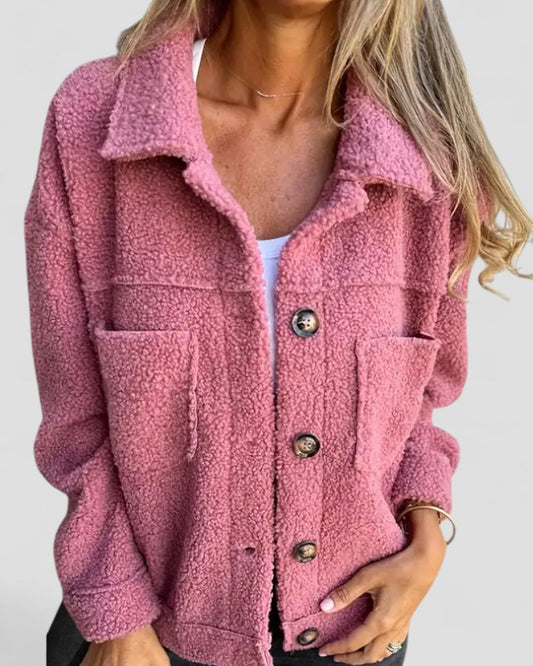VogeLuxe | Women’s Loose Fleece Long Jacket