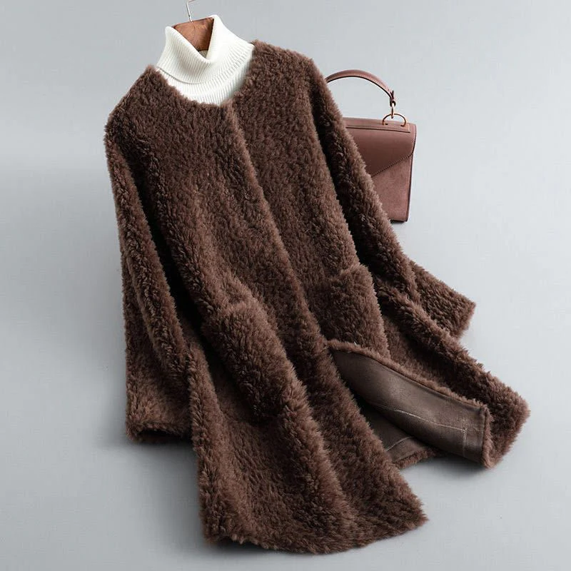 VogeLuxe | Women’s Shearling Fur Jacket