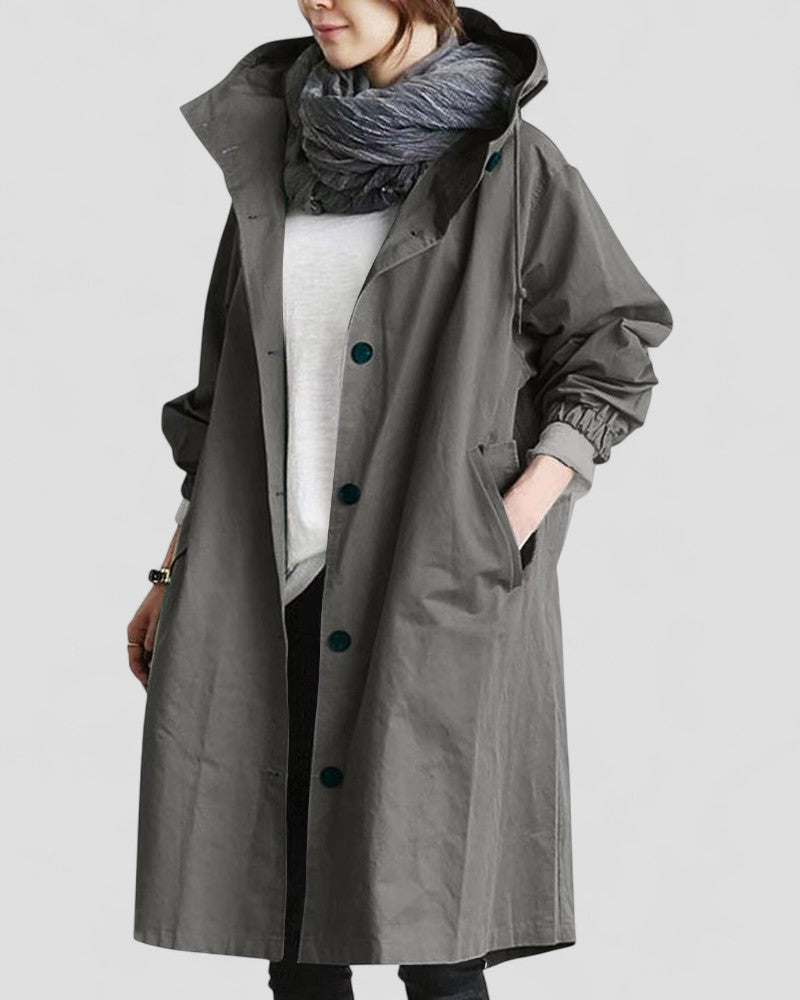 VogeLuxe | Women’s Elegant Double Breasted Trench Coat