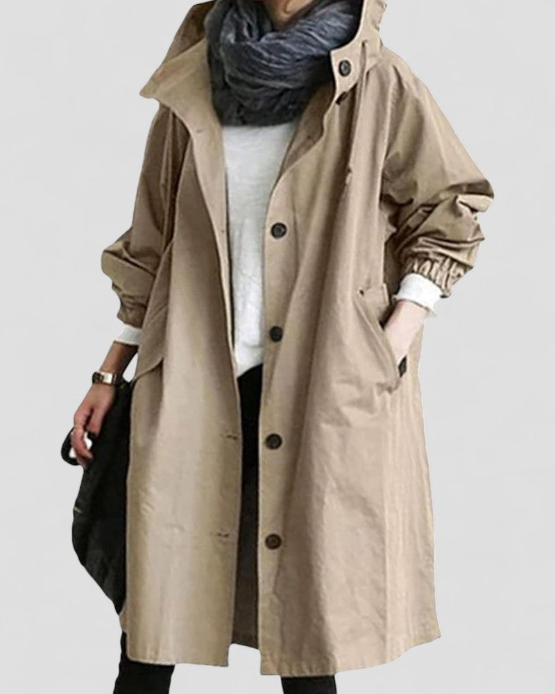 VogeLuxe | Women’s Elegant Double Breasted Trench Coat