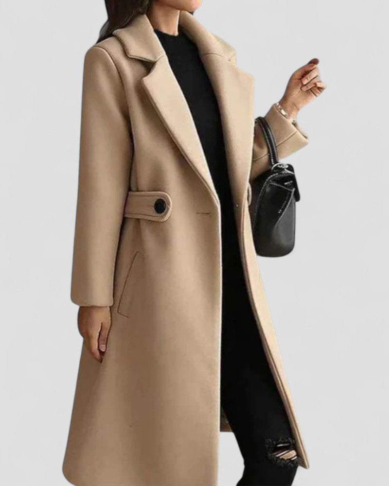 VogeLuxe | Women’s Stylish Mid-length Overcoat