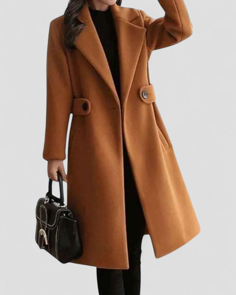 VogeLuxe | Women’s Stylish Mid-length Overcoat