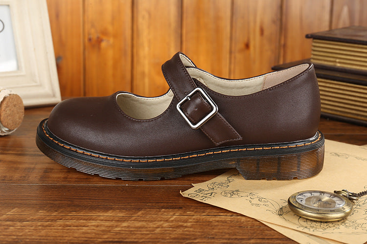 VogeLuxe | Women’s Classic Mary Jane Round Toe Buckle Shoes