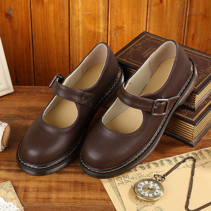 VogeLuxe | Women’s Classic Mary Jane Round Toe Buckle Shoes