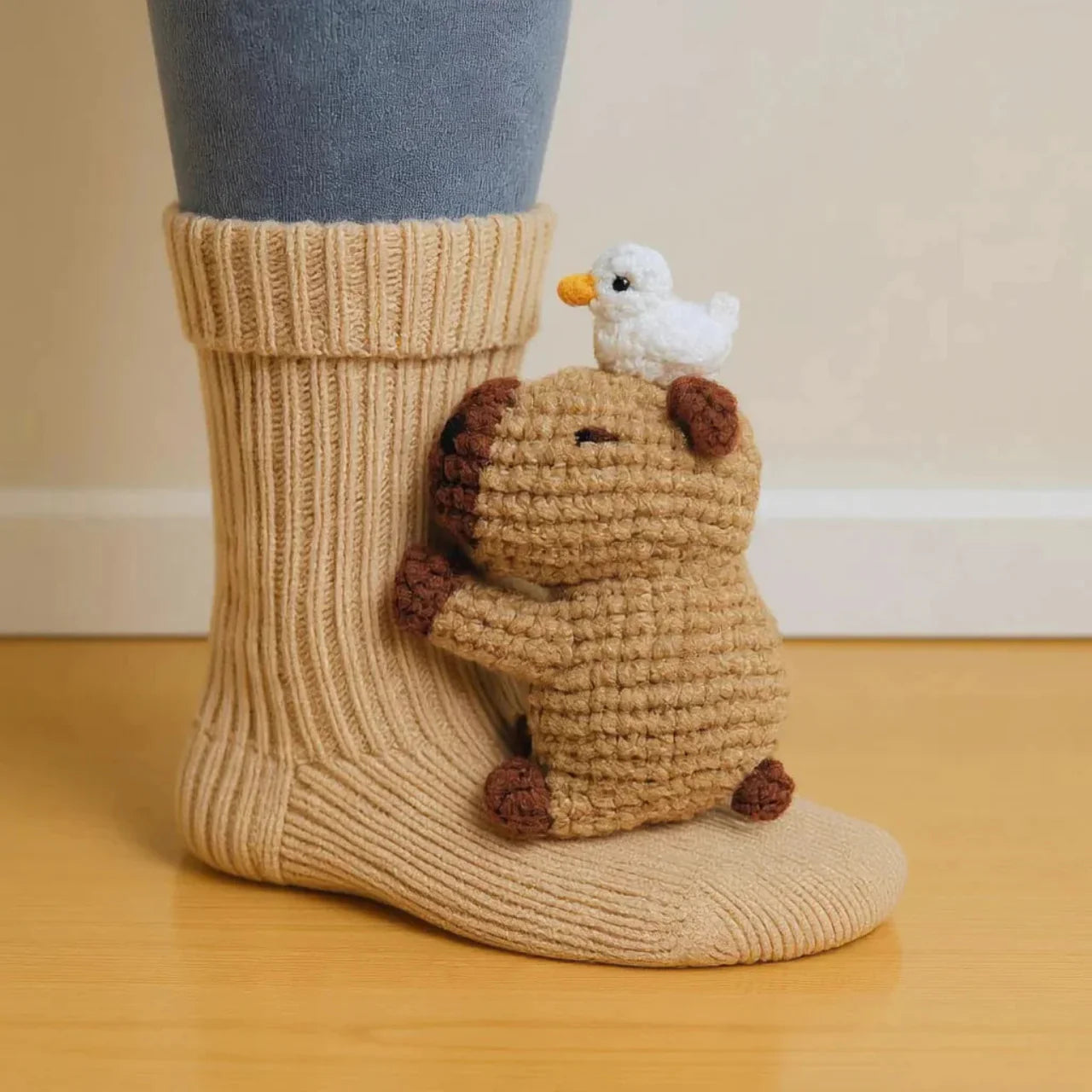 Soft Fun Animal Crew Socks for Women