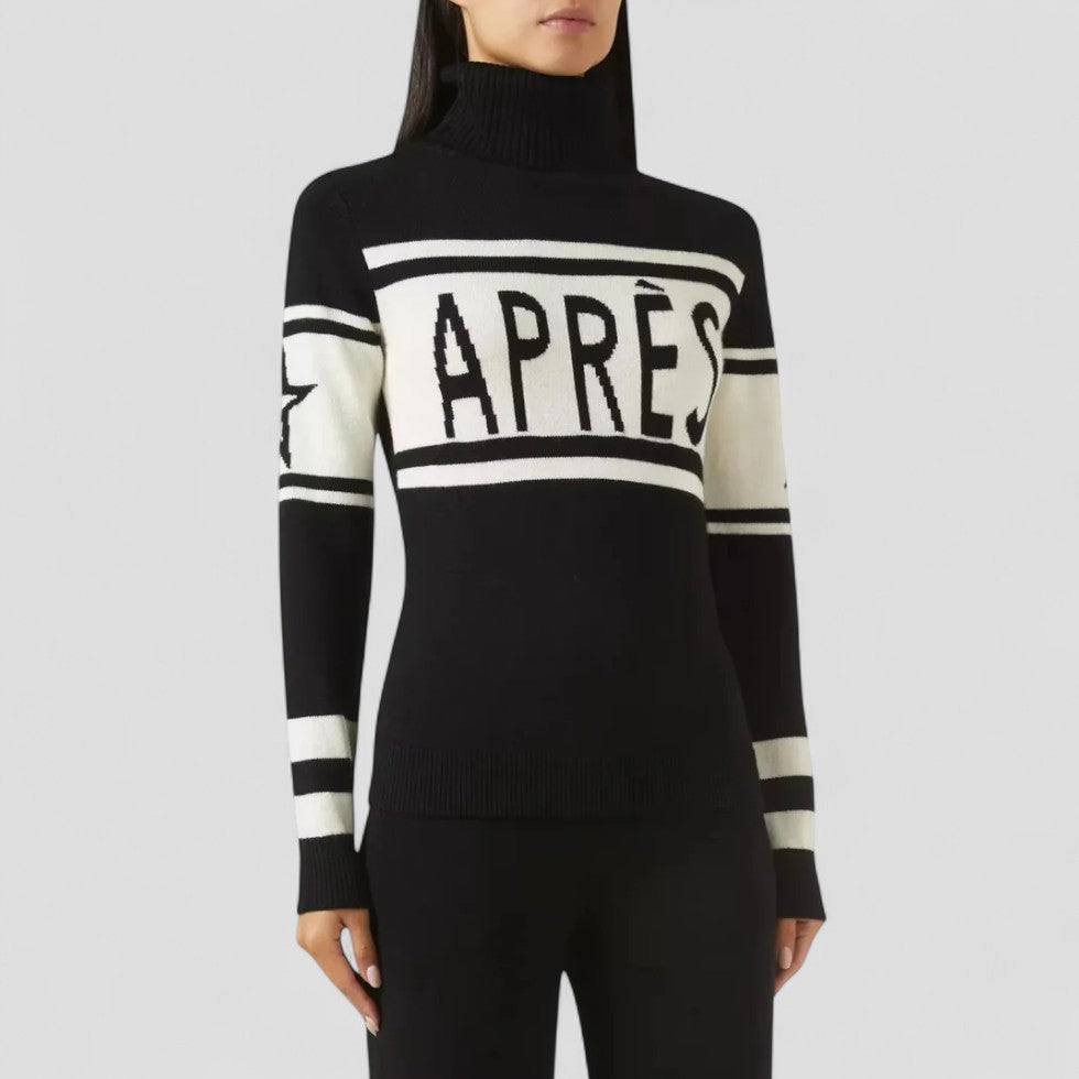 VogeLuxe | Women's Après Ski Jumper with Turtleneck Merino Wool