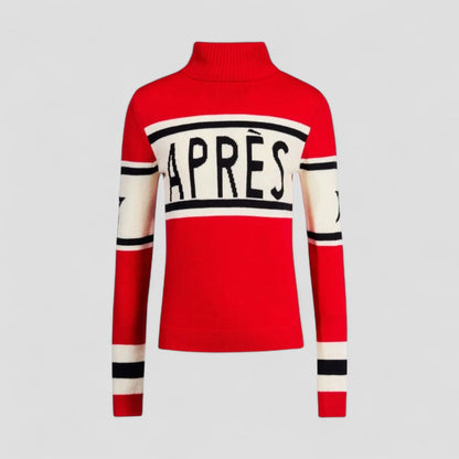 VogeLuxe | Women's Après Ski Jumper with Turtleneck Merino Wool