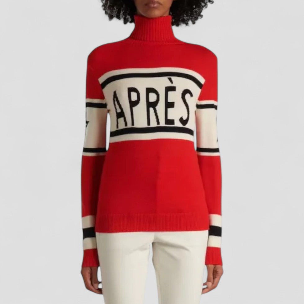 VogeLuxe | Women's Après Ski Jumper with Turtleneck Merino Wool