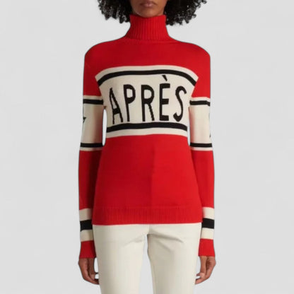 VogeLuxe | Women's Après Ski Jumper with Turtleneck Merino Wool