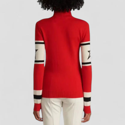 VogeLuxe | Women's Après Ski Jumper with Turtleneck Merino Wool