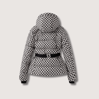 Women's Belted Hooded Puffer Jacket 6