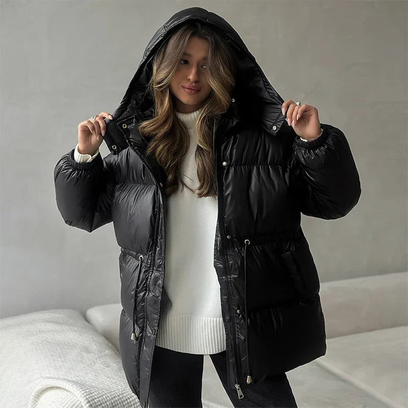 Warm Women's Down Filled Parka Coat