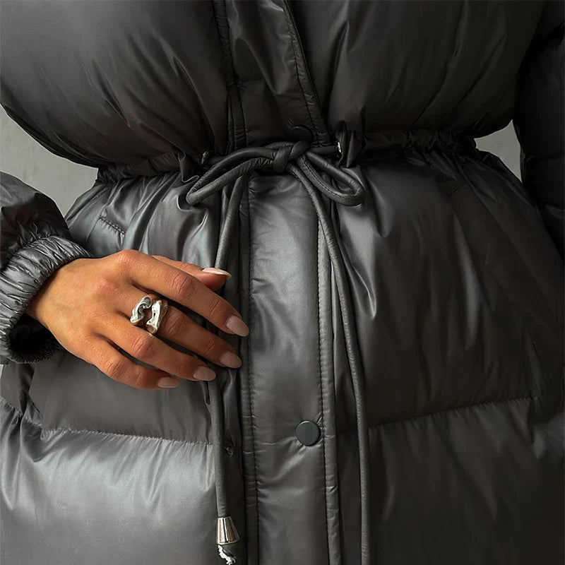 Warm Women's Down Filled Parka Coat