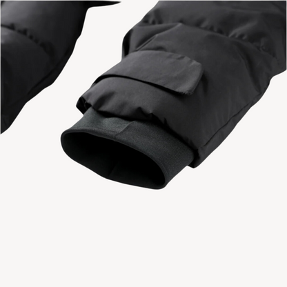 VogeLuxe | Women’s Hooded Quilted Puffer Coat with Belt