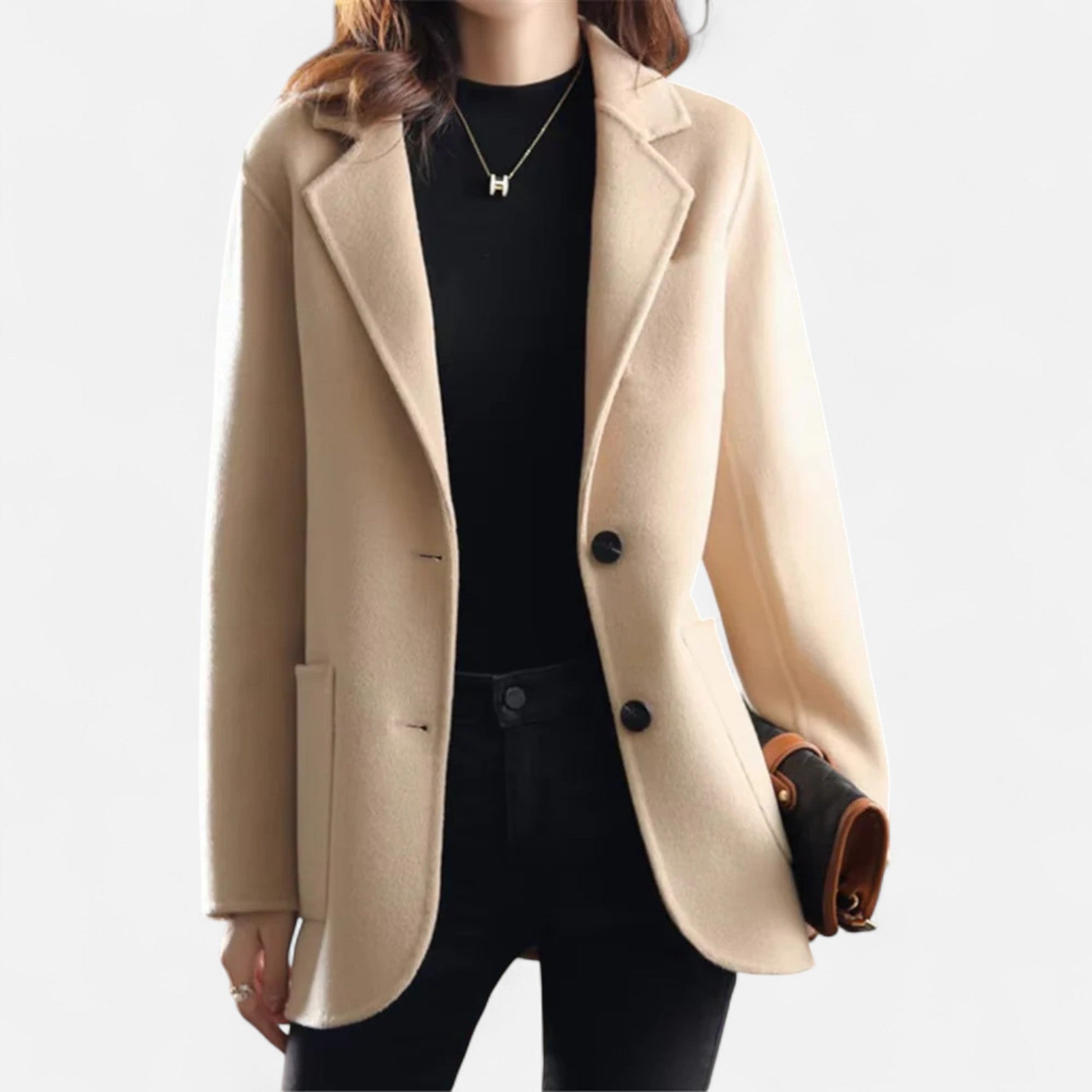 Women’s Blazer Coat – Classic Tailored – Buttoned – Structured Fit 0