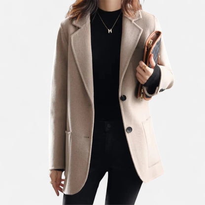 Women’s Blazer Coat – Classic Tailored – Buttoned – Structured Fit 3