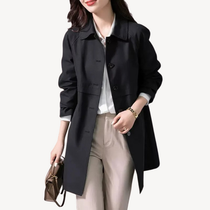 VogeLuxe | Women’s Mid-Length Trench Jacket