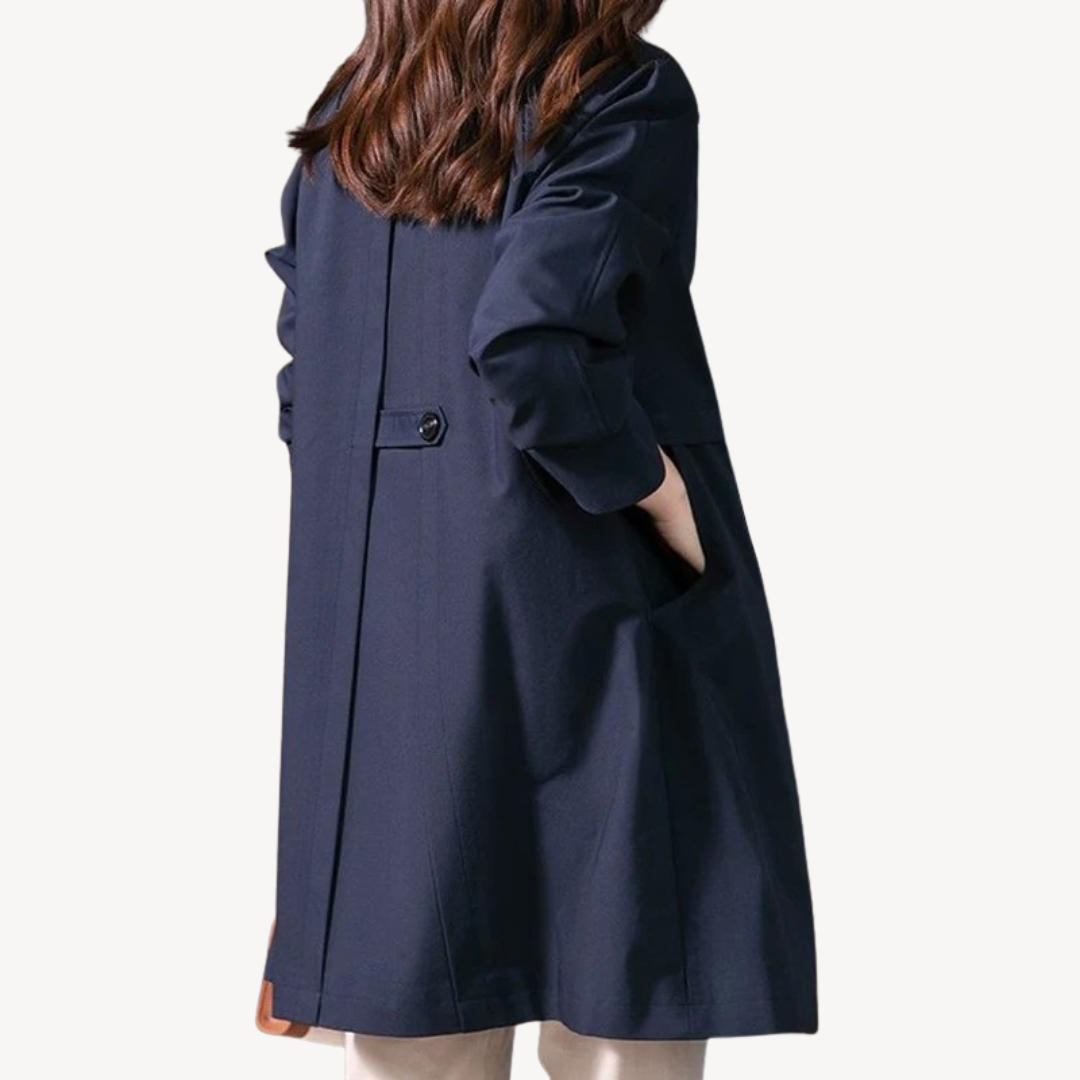VogeLuxe | Women’s Mid-Length Trench Jacket