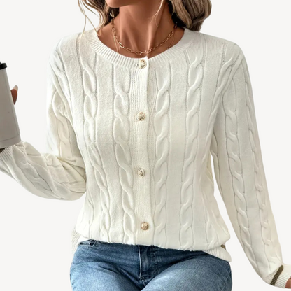 VogeLuxe | Women’s Simple Long Sleeve Cardigan