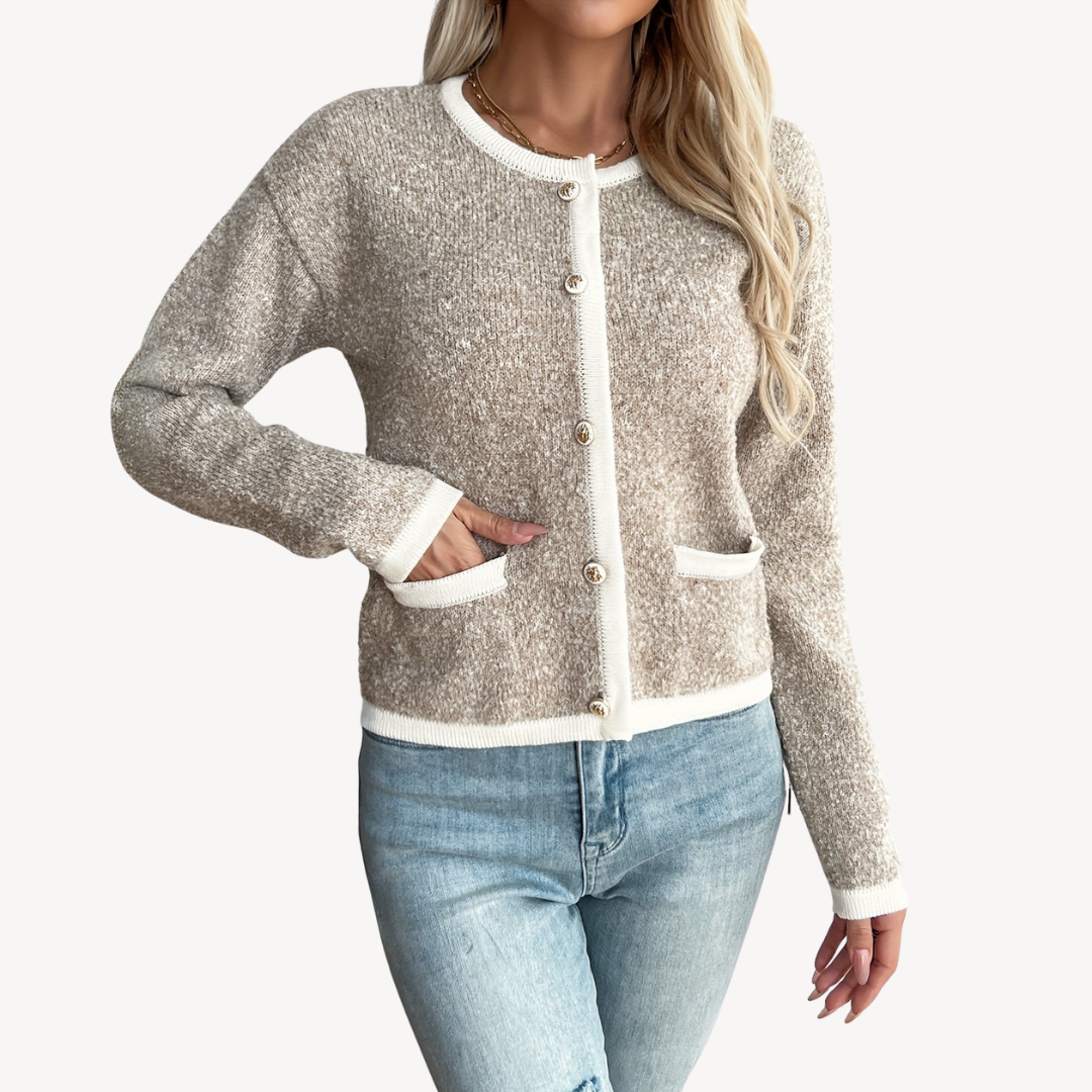 VogeLuxe | Women’s Oversized Button-Up Knit Sweater