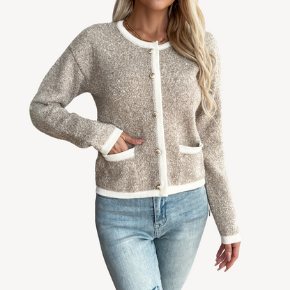 VogeLuxe | Women’s Oversized Button-Up Knit Sweater