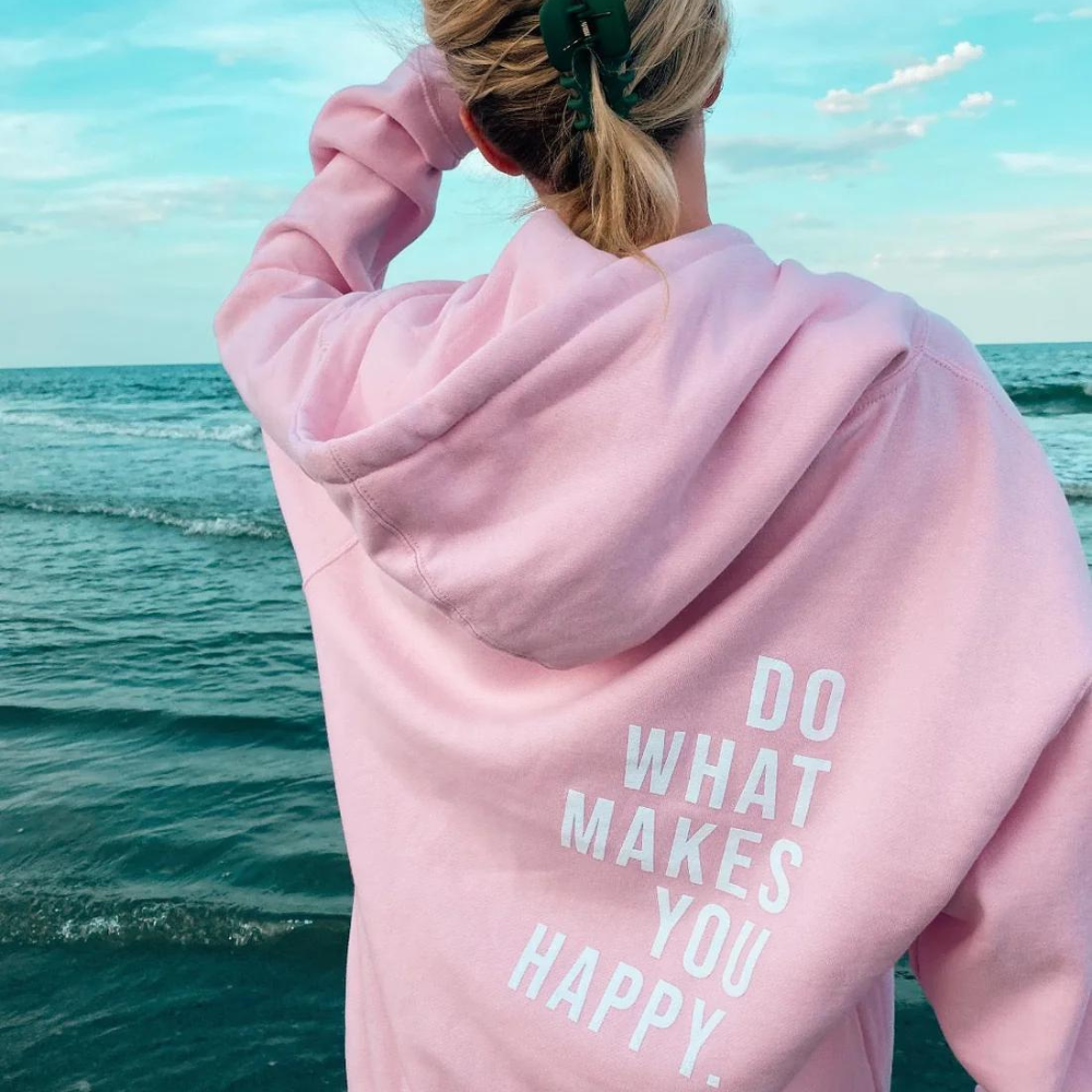 Ladies Graphic Hoodie Sweater - VogeLuxe