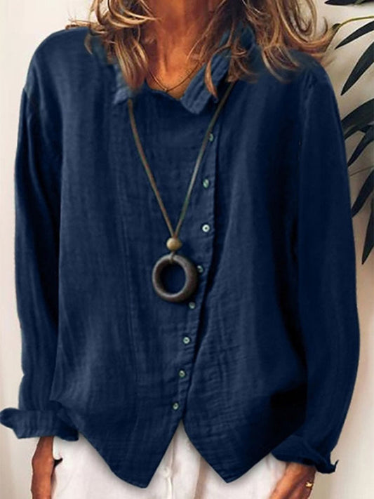 Classic Plain Women's Shirt - VogeLuxe