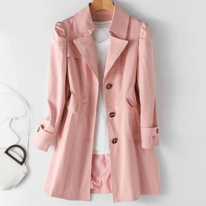 Women’s Casual Trench Coat – Timeless Everyday Layer 1