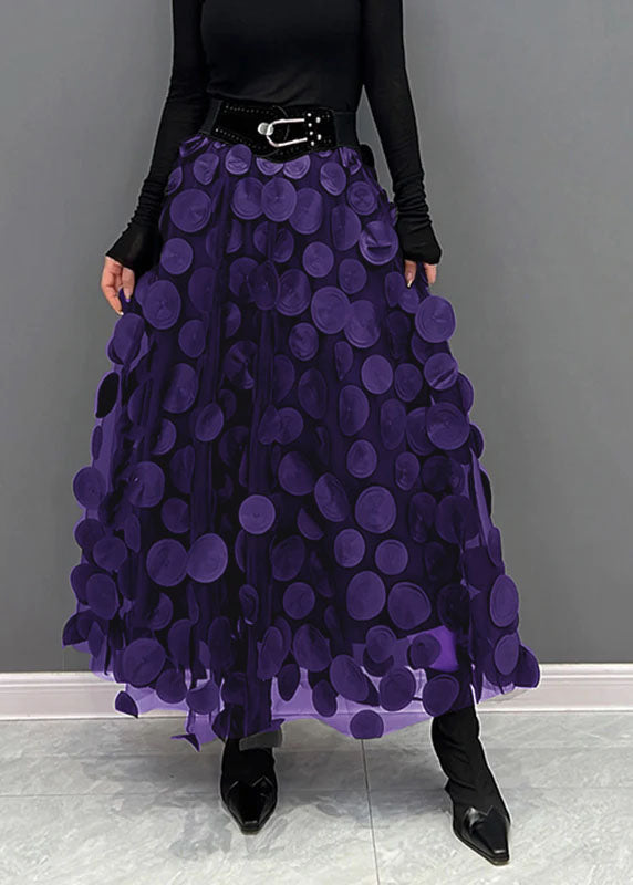 Fashionable Polka Dot Mid Length Skirt - BritishElegance