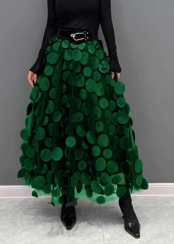 Fashionable Polka Dot Mid Length Skirt