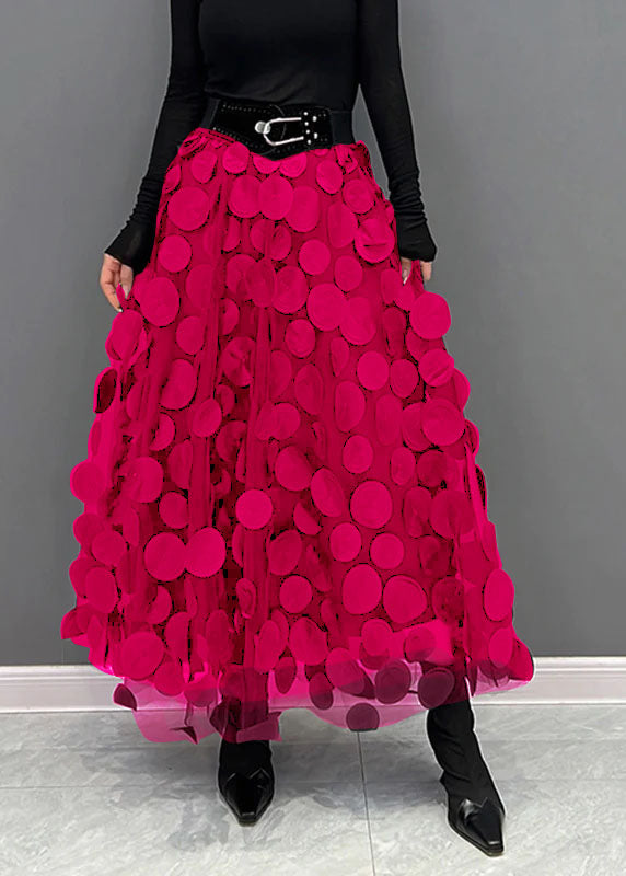 Fashionable Polka Dot Mid Length Skirt