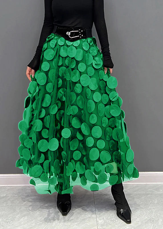 Ladies Polka Dot Mid Length Skirt