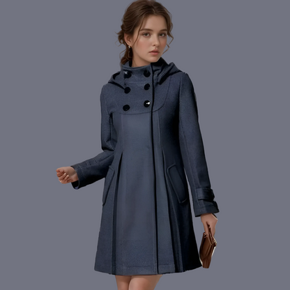 Ladies' Fashionable Zip Pocket Coat - VogeLuxe