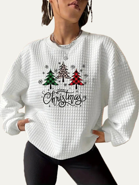 Women’s Christmas Tree Crewneck Sweatshirt 0