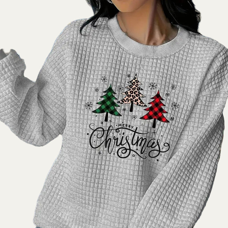 Women’s Christmas Tree Crewneck Sweatshirt 7