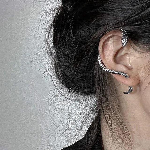 Fashion Snake Design Clip Earrings - VogeLuxe