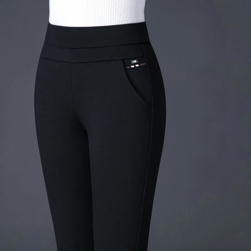 Comfortable Fit Women's High Waist Pants - BritishElegance