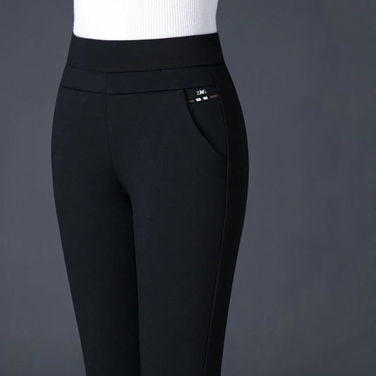 Comfortable Fit Women's High Waist Pants - BritishElegance