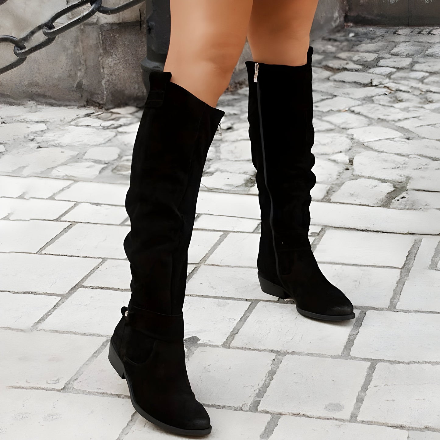 Tall Side Zip Women's Leather Boots