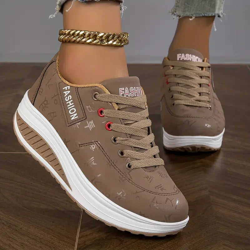 Ladies Casual Lace Sneakers