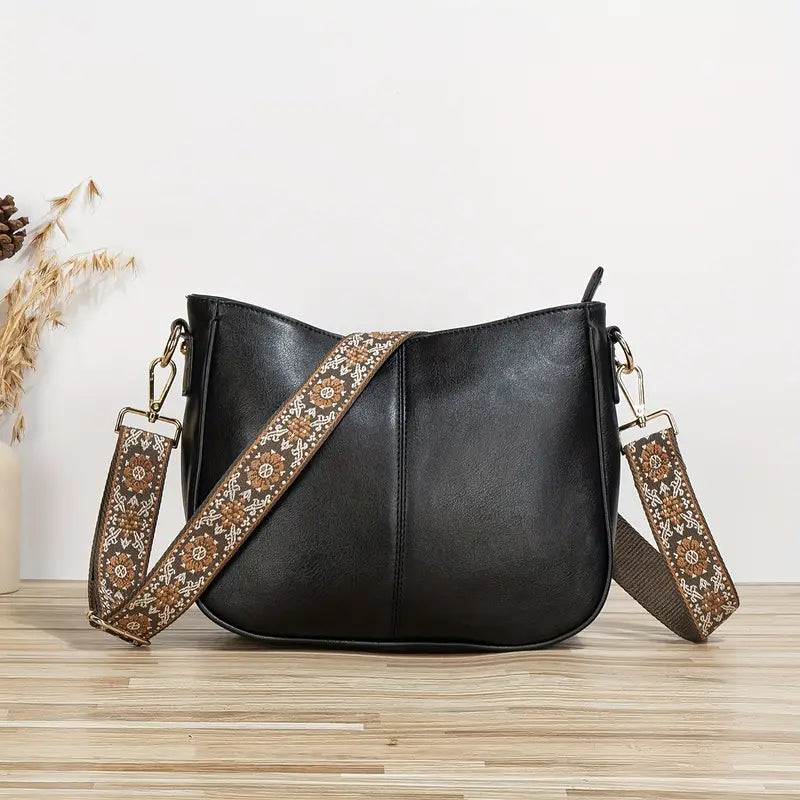 Ladies Crossbody Bag with Detachable Strap