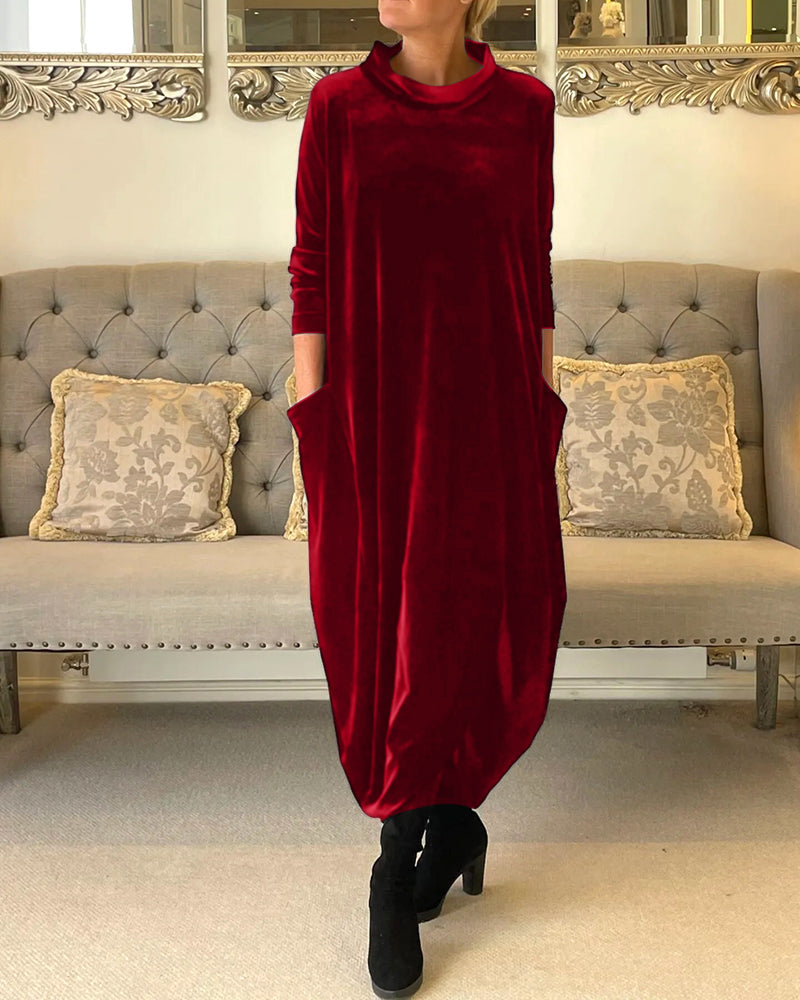 Comfy Women's Maxi Dress with Pockets - BritishElegance