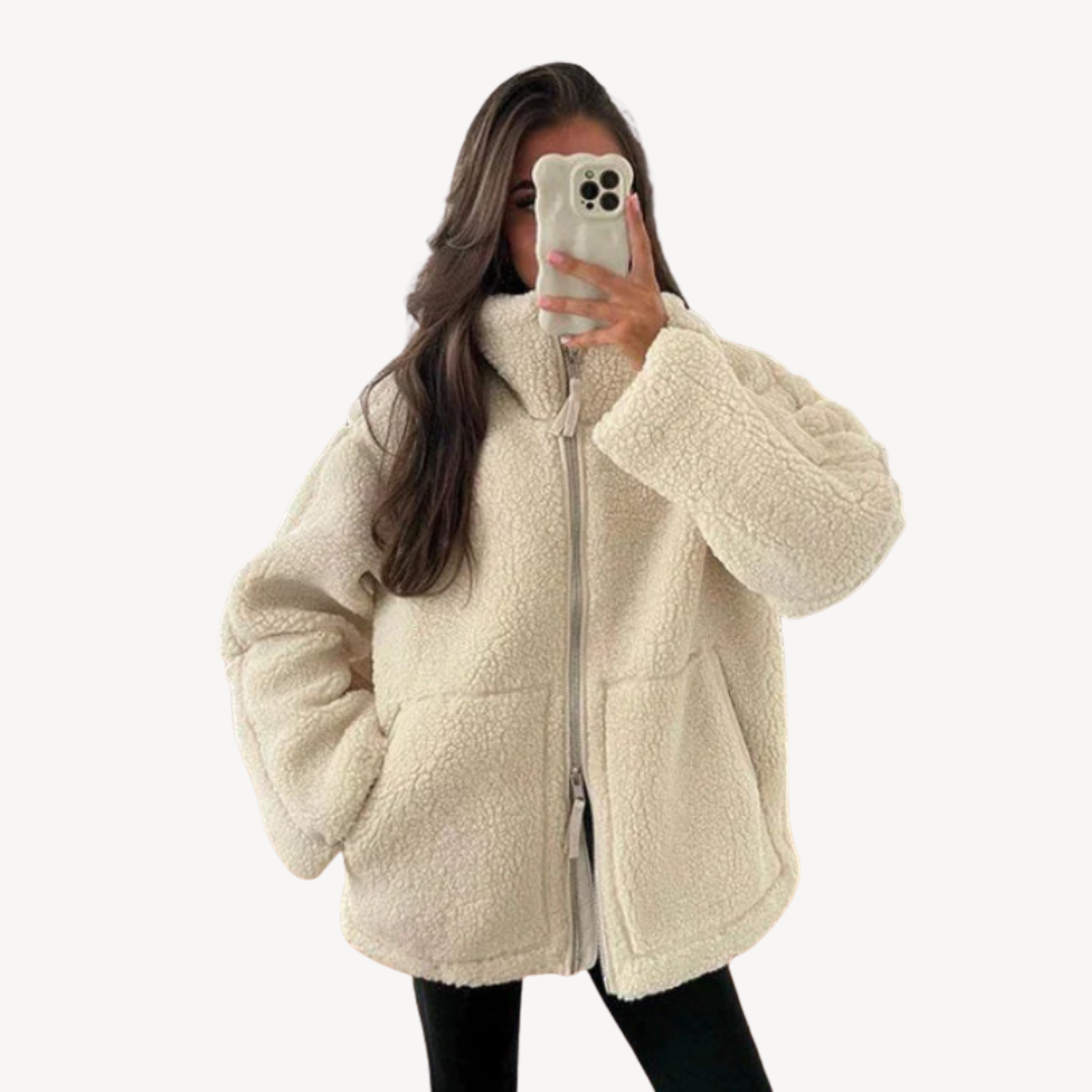 VogeLuxe | Women’s Vintage Loose Zipper Jacket