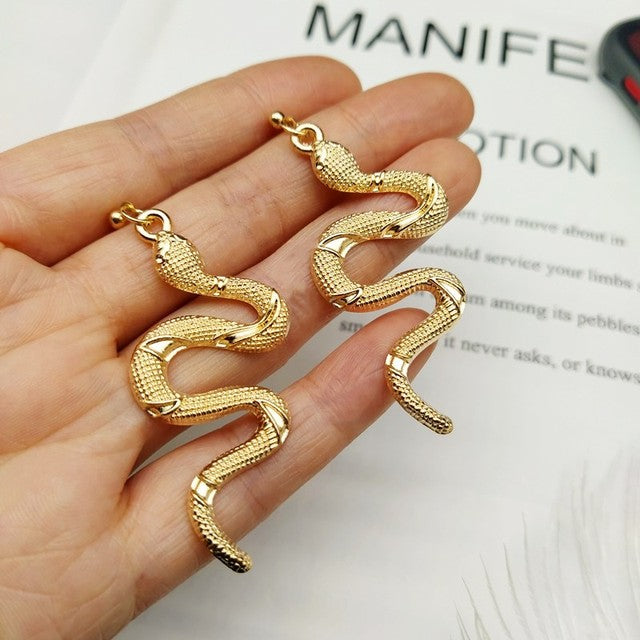 Fashion Snake Drop Earrings for Women - BritishElegance