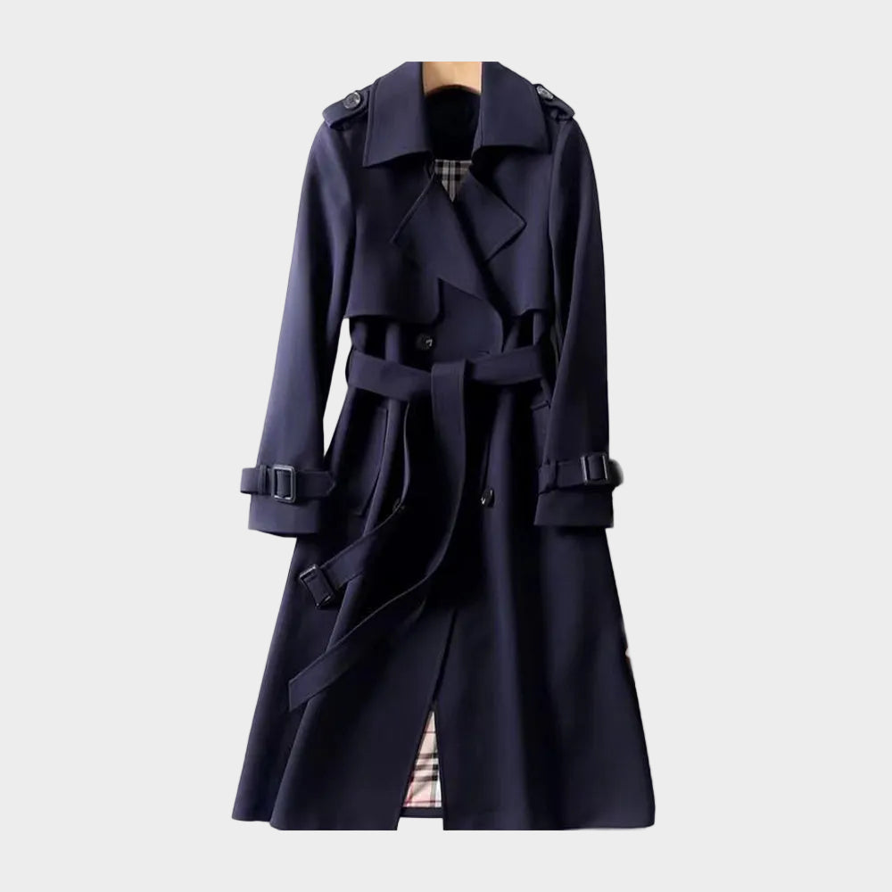 Classic Female Waterproof Belted Coat